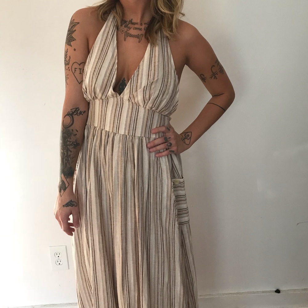 Floor Length Maxi Linen Summer Dress